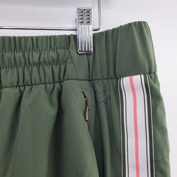 Calia Green Journey Tuxedo Stripe Pants Cropped - Picture 3 of 5